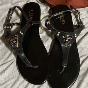 Black Guess sandals